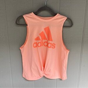 Adidas Peach Coral Sleeveless Top - Medium